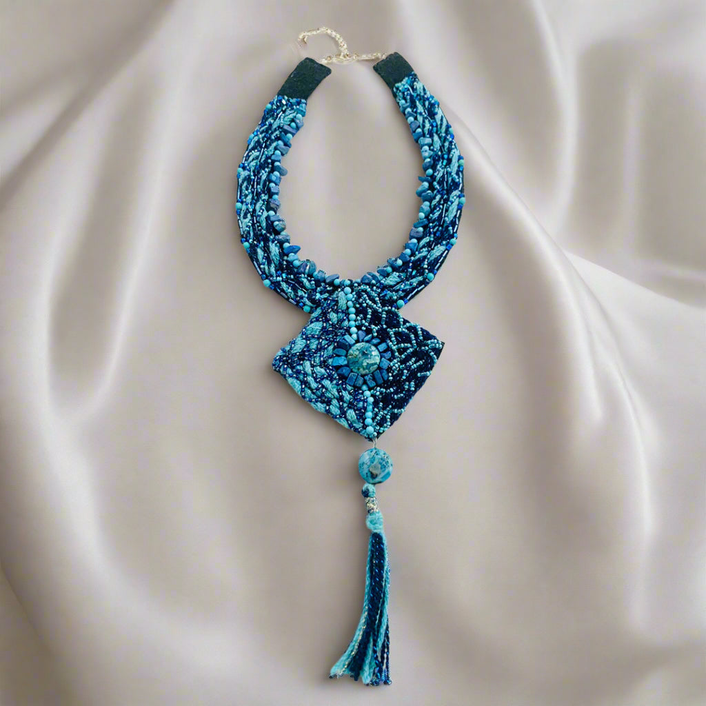 Tide and Tranquility Tassel Necklace