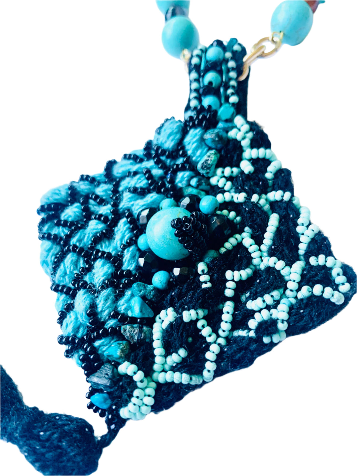 Tranquil Waters Mixed Media Necklace