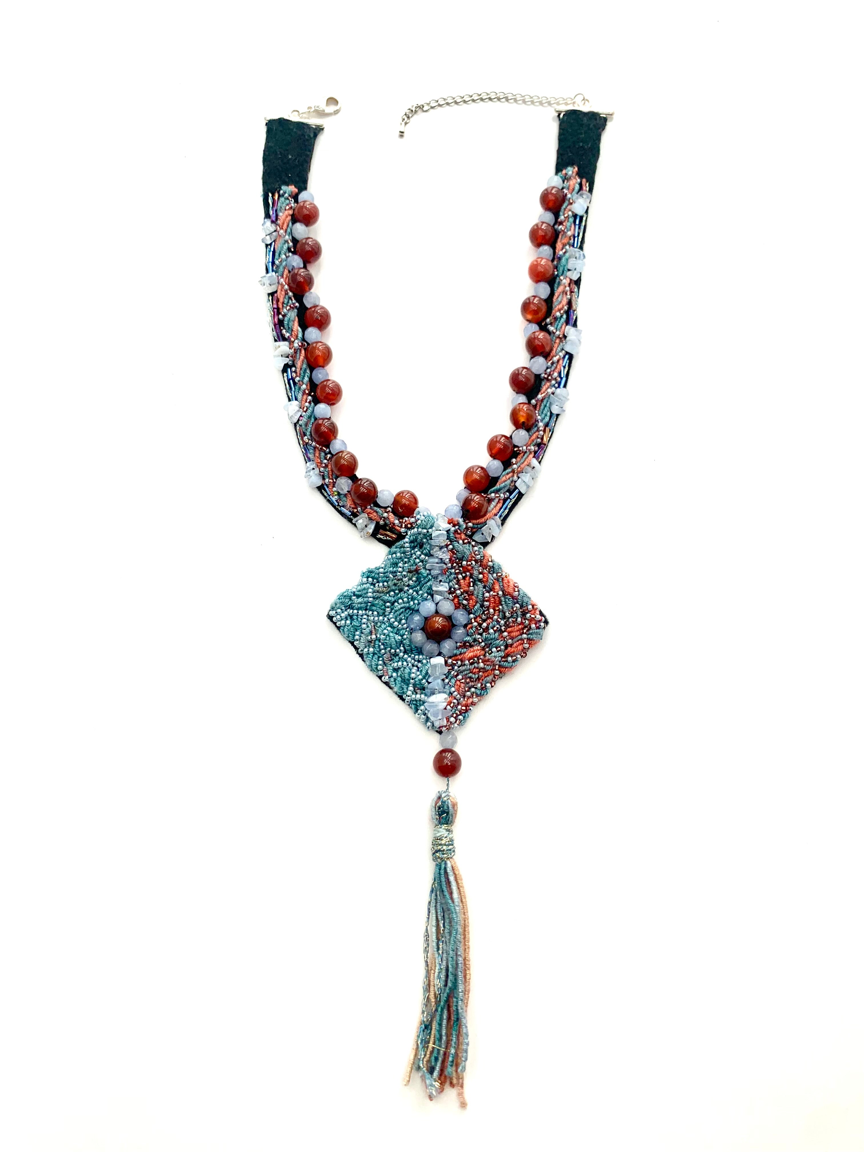 Sunset Mirage Tassel Necklace