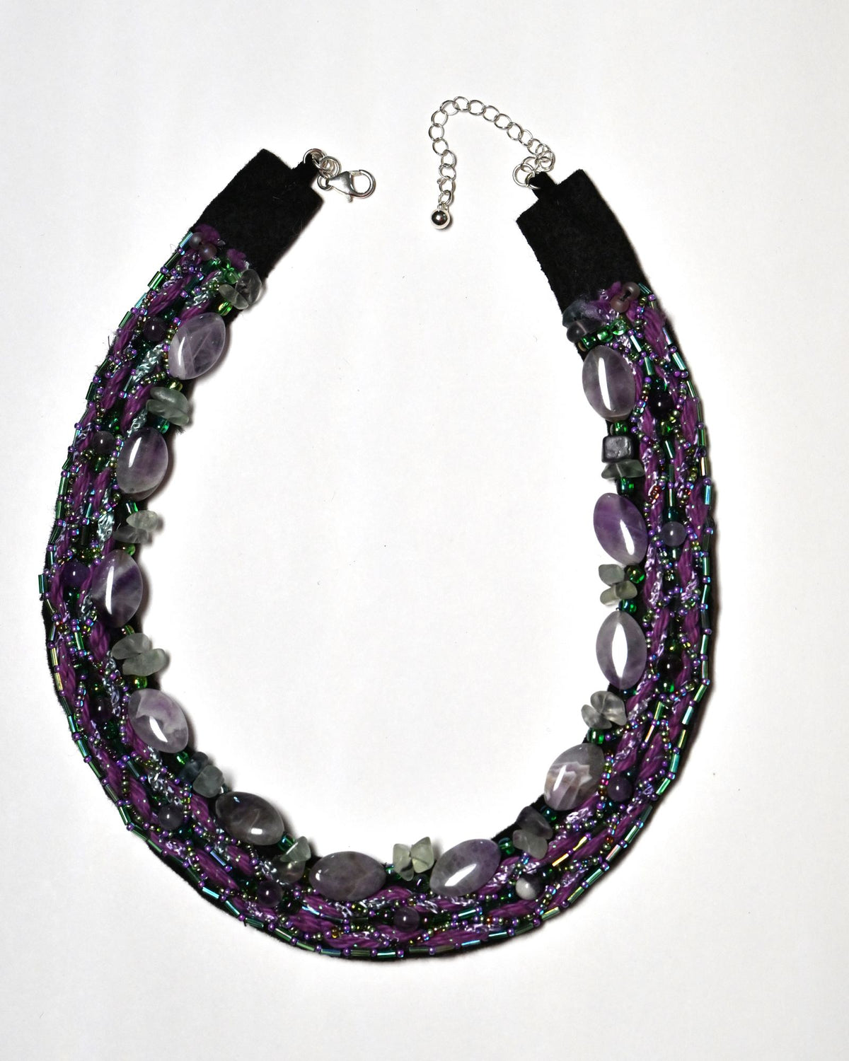 Violet Meadow Amethyst & Aventurine Necklace