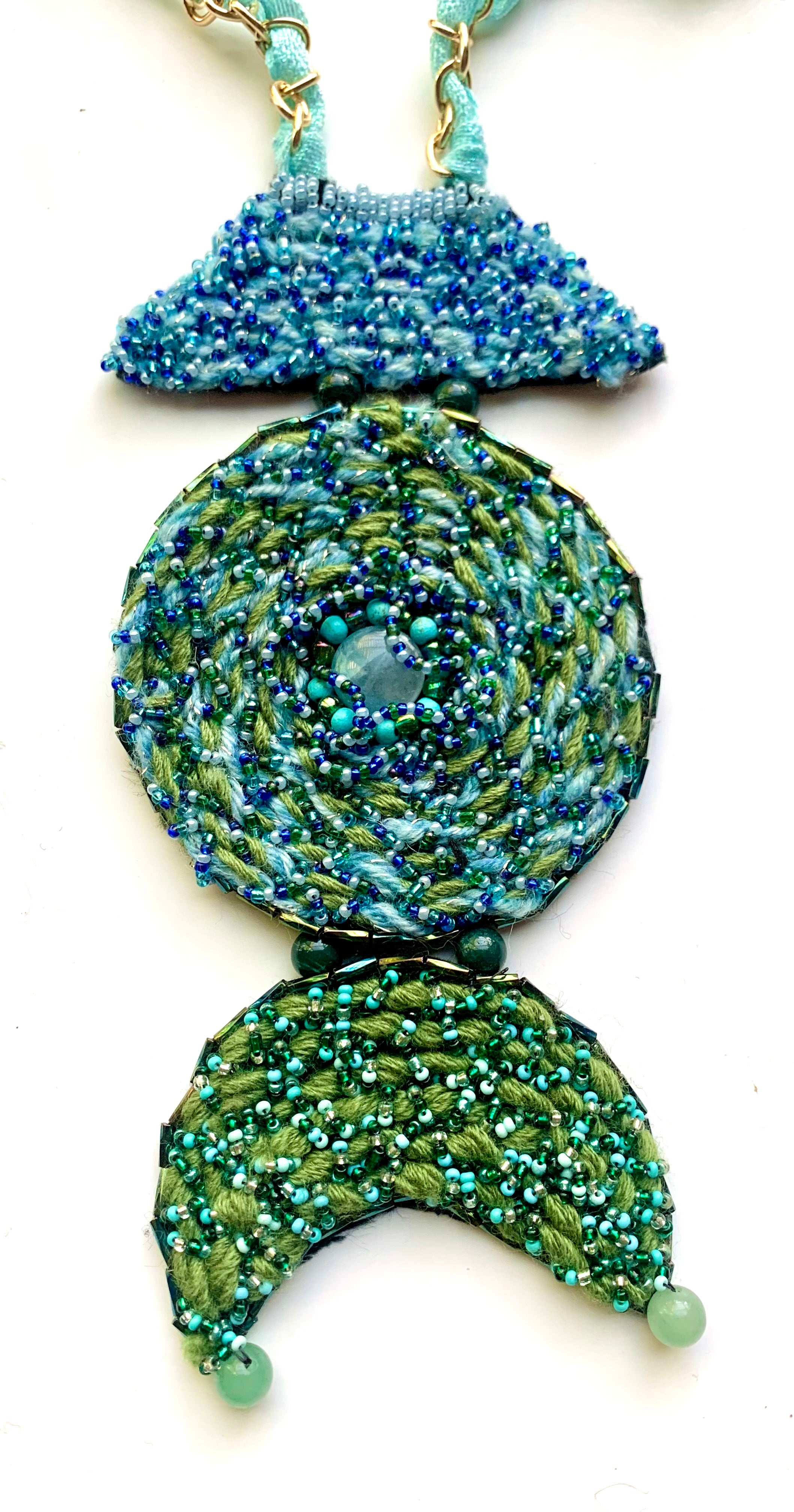 Boat, The Sun and The Moon Statement Necklace