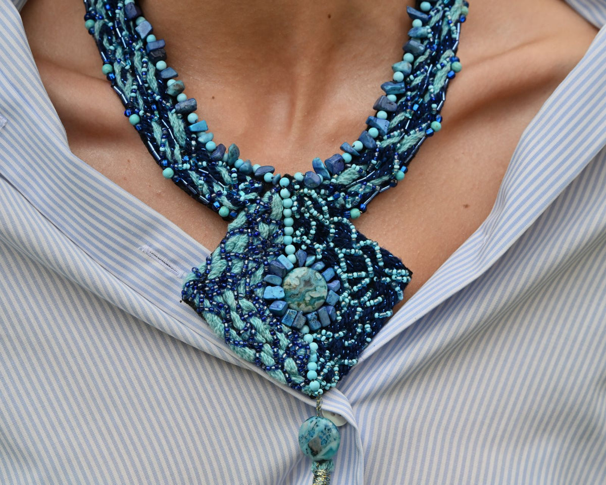 Deep Ocean -Rhombus Necklace